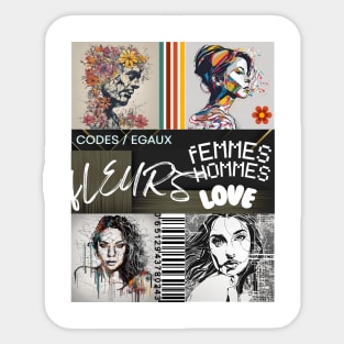 Femmes/hommes objets ? Sticker